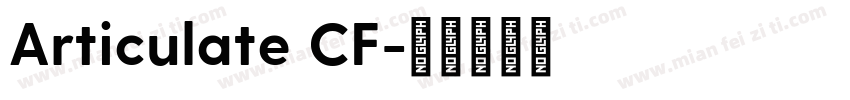 Articulate CF字体转换